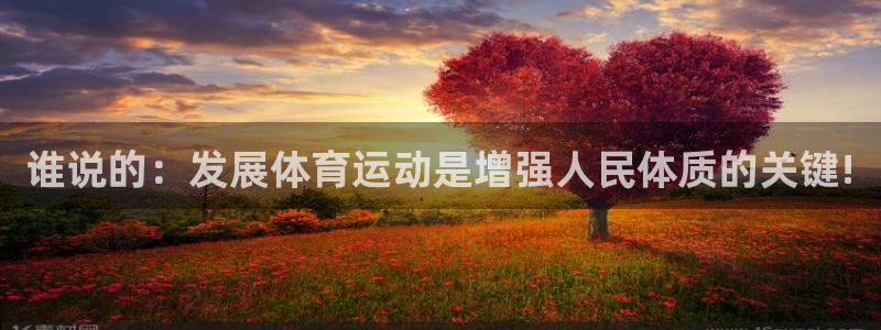 yy易游官方正版app集团官网网址：谁说的：发展体育