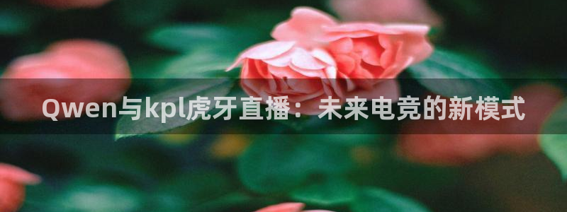 鲸鱼体育在线观看：Qwen与kpl虎牙直播：未来电竞的新模式