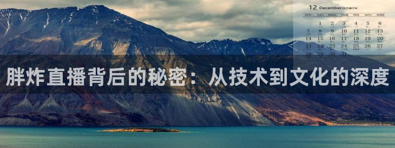 下载鲸鱼体育直播：胖炸直播背后的秘密：从技术到文化的深度